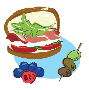 cutie food illustrations