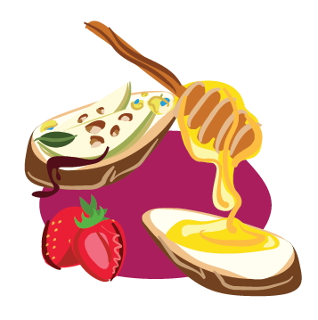 cutie food illustrations